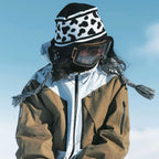 Cow Print Knit Beanie